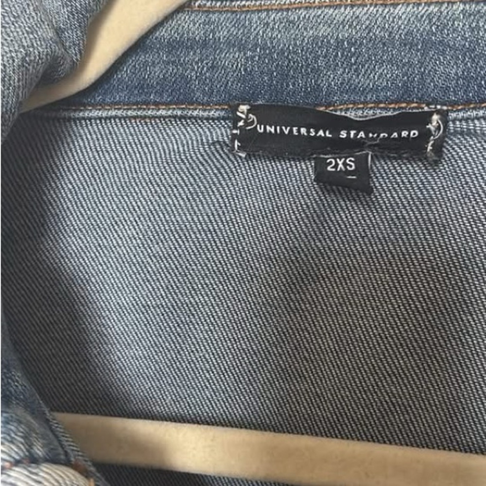 Universal Standard Denim Blue Jean Jacket - Picture 3 of 5